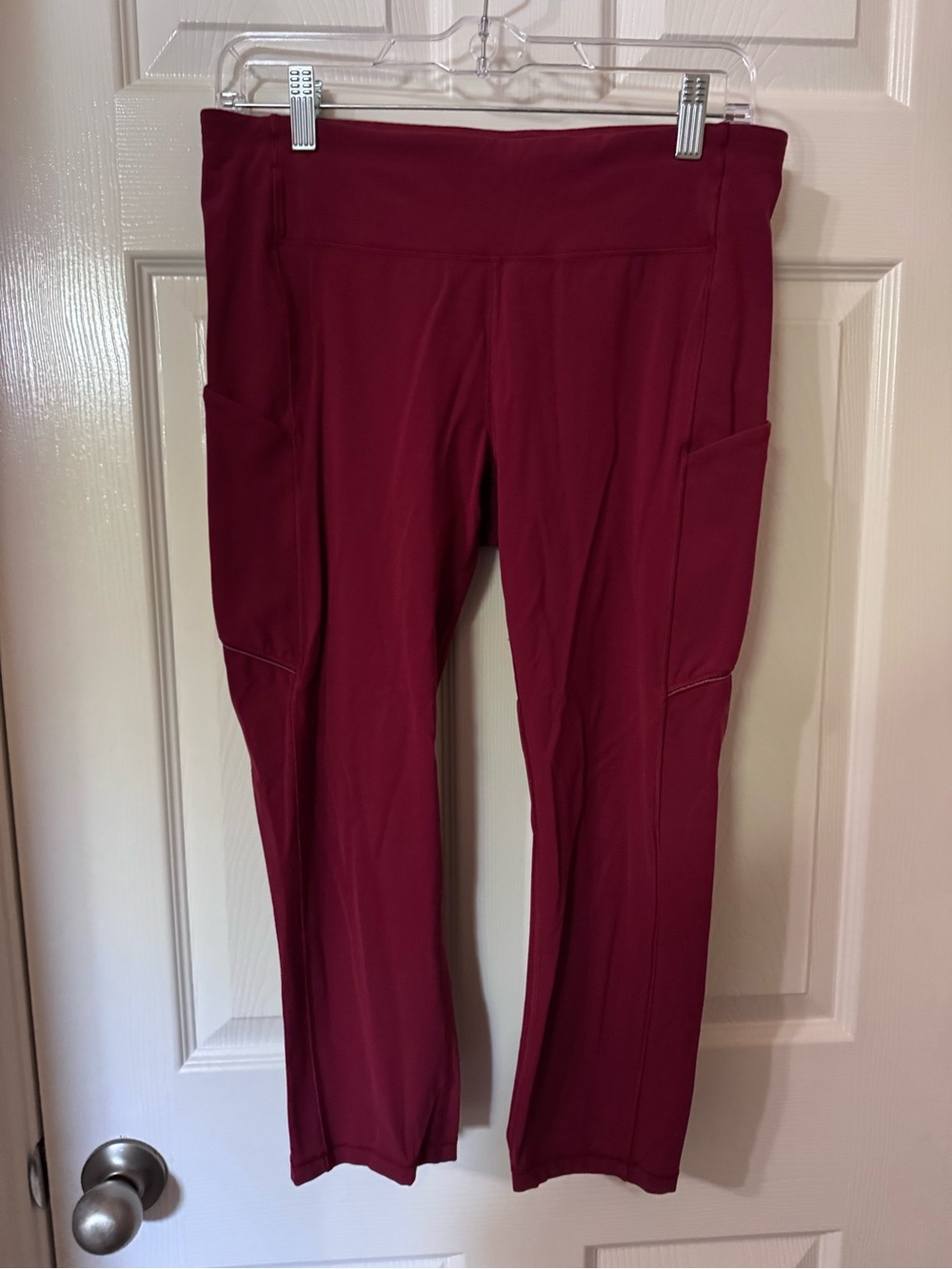 Lululemon Speed Up Crop 21” Legging Size 10 Ruby Wine Burgundy